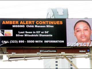 Outdoor-Bildschirm Ansage des Amber Alert