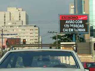 Outdoor-Bildschirm in San-Paolo (Brasilien)